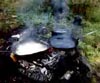 fishing shore lunch on Manitoulin